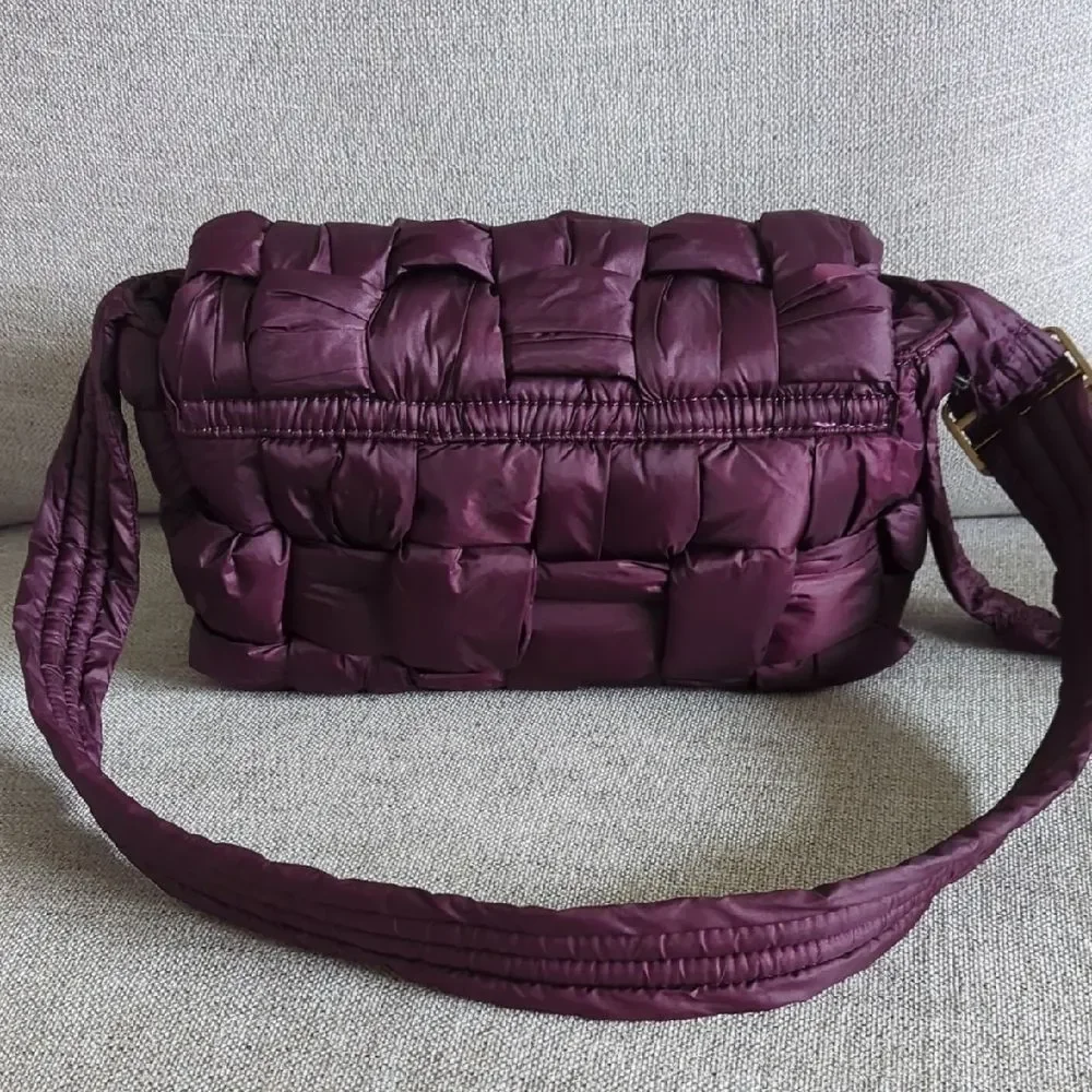 Purple Sam Edelman Elcie Woven Messenger Bag